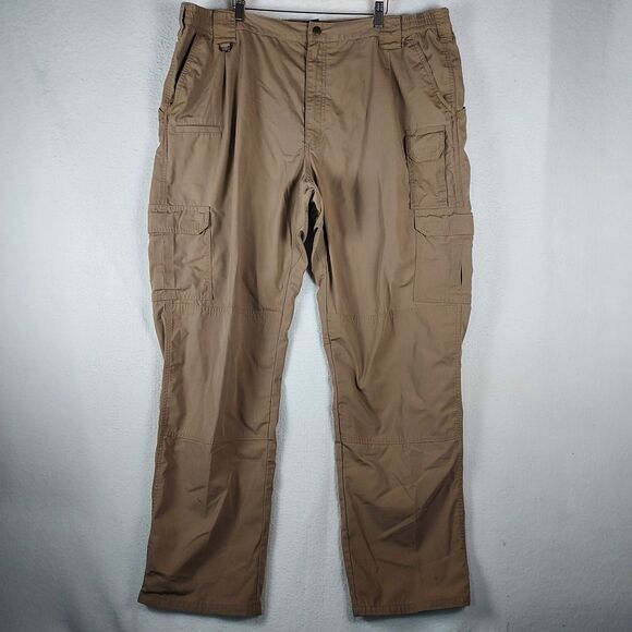 5.11 Tactical Pants 44x34 Men’s Khaki Tan Cargo Military Police Workwear - Picture 1 of 12